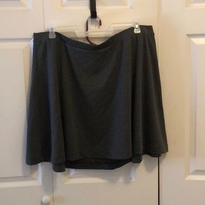 Heather grey skater skirt